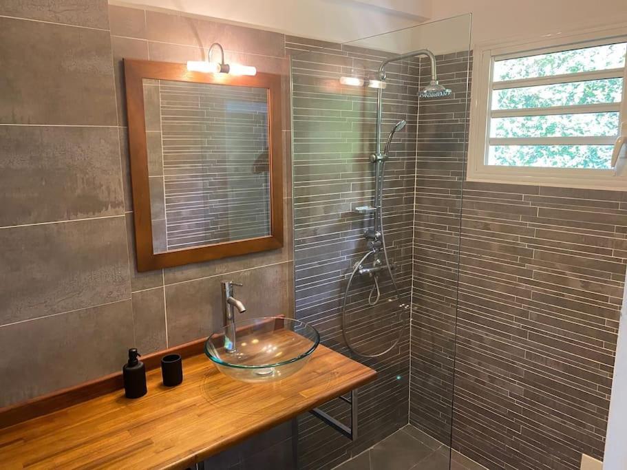 Les Terrasses De Maelle - Jolie Villa F4 Vue Mer Riviere-Salee ภายนอก รูปภาพ