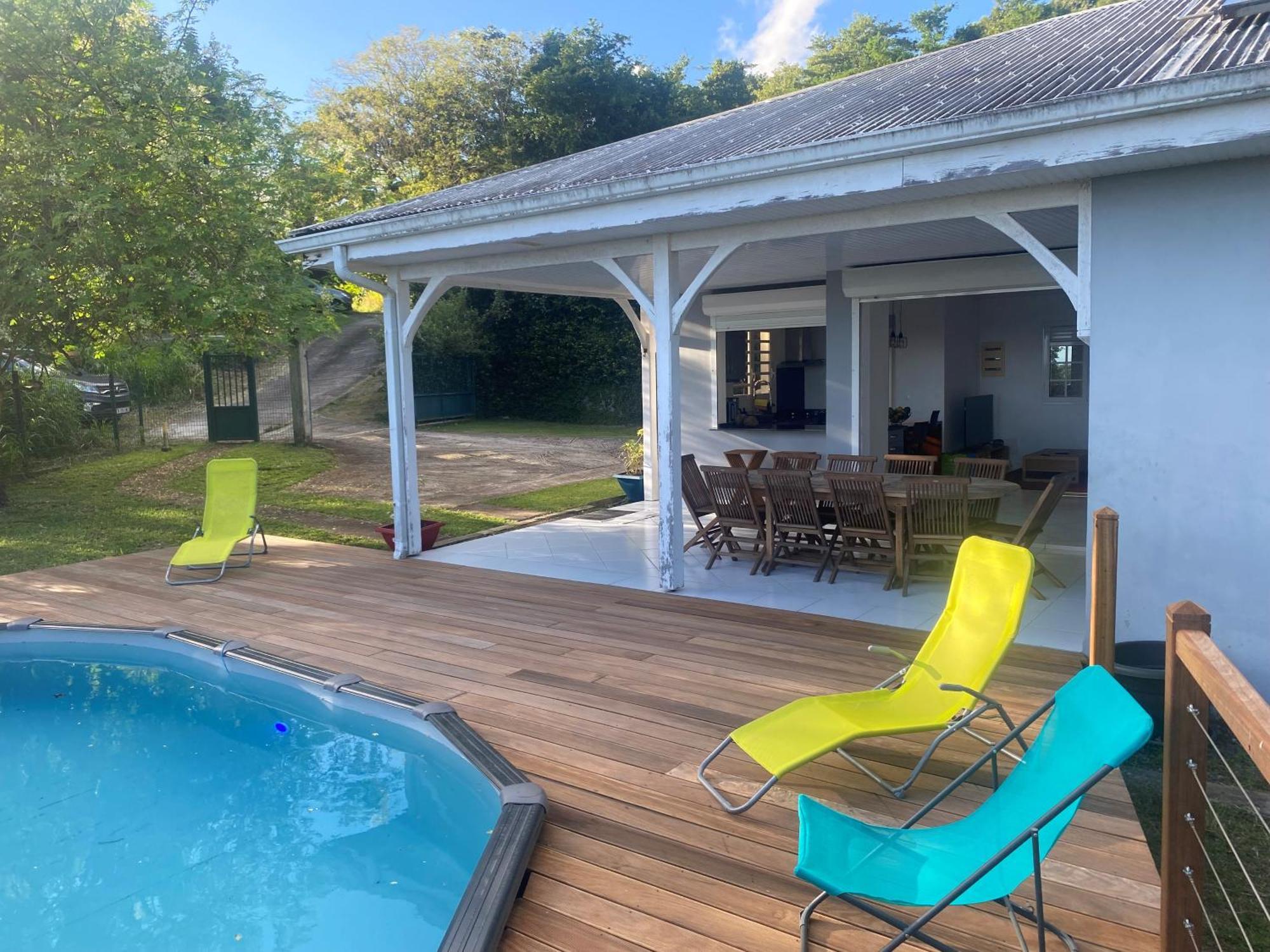 Les Terrasses De Maelle - Jolie Villa F4 Vue Mer Riviere-Salee ภายนอก รูปภาพ